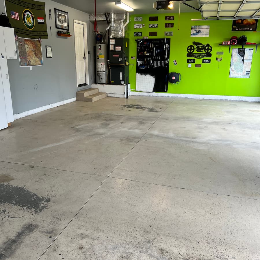 Garage Floor Coatings | Whitmore Project - Before